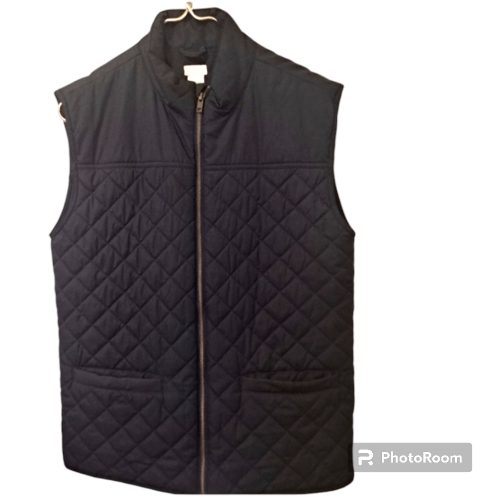 J.crew Boys blue puffer vest w/zipper